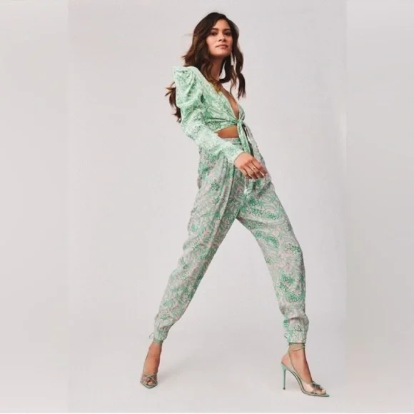 HEMANT & NANDITA Green Jogger Pants S - Picture 3 of 10